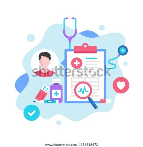 Medical Record Concept Vector Illustration Medical Stock Vector