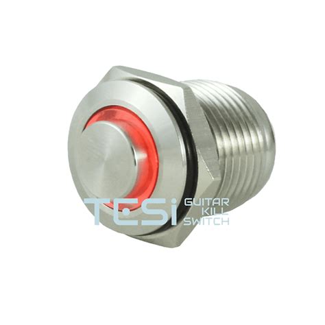 Tesi Filo Mm Led Metal Momentary Push Button Guitar Kill Reverb