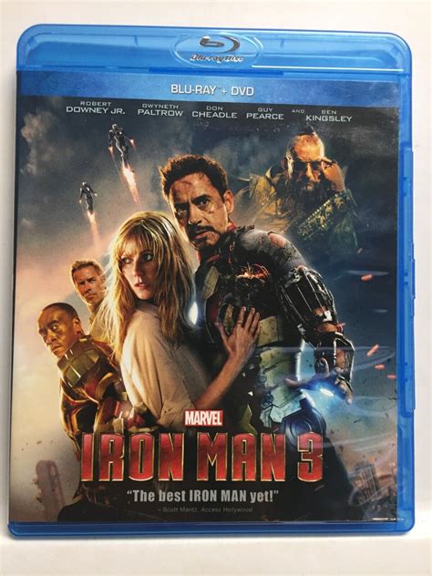 Iron Man 3 Blu Ray Cover