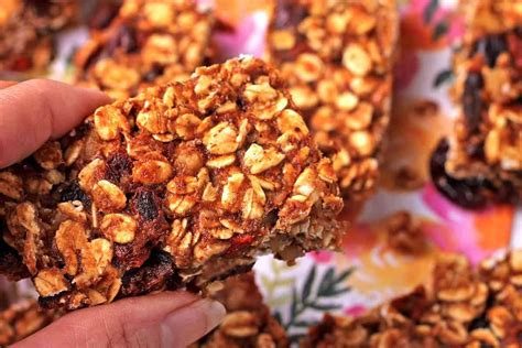 Baked Sugar-Free Granola Bars - whole food, plant-based