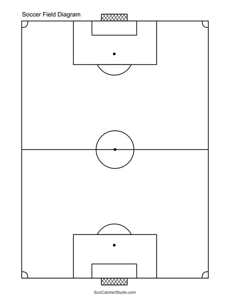 Printable Soccer Field Diagrams Templates DIY Projects Patterns