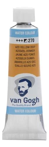 Tubo De Tinta De Acuarela Talens Van Gogh Azo Yellow Deep 270 De 10 M