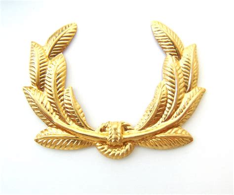 Brass Greek Laurel Wreath Stamping Jewelry Ornament Findings Etsy