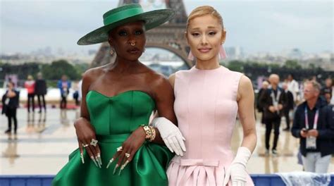 Ariana Grande Cynthia Erivo Cast A Spell On Paris Olympics Red Carpet