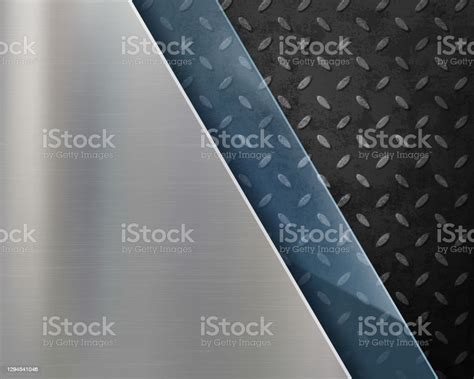 Polished Metal Plate With Glass Stock Illustration - Download Image Now - Abstract, Backgrounds ...