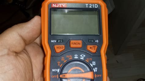 Multímetro NJTY, modelo T21D - YouTube