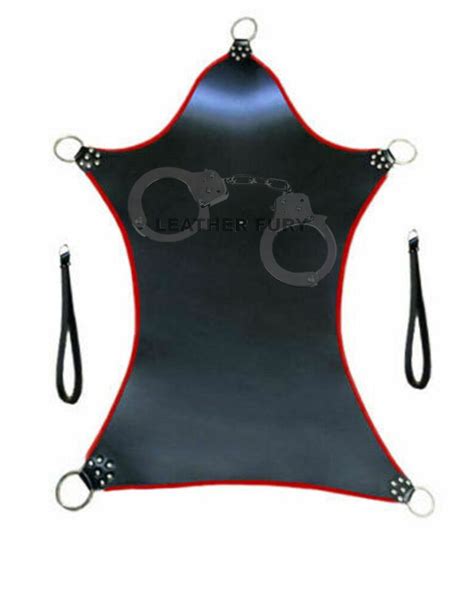 100 Genuine Leather Hanging Bdsm Swing Sling With Stirrups Etsy