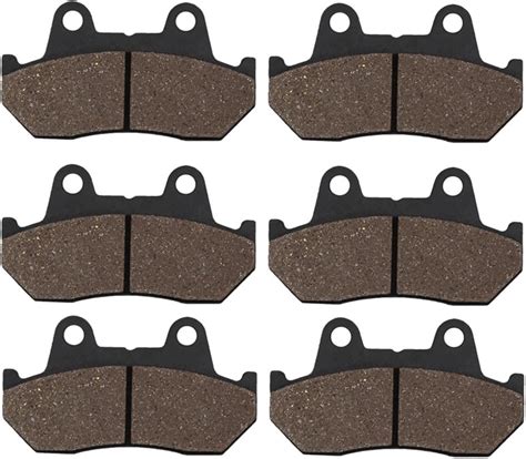 Cyleto Front And Rear Brake Pads For Honda GL1100 GL 1100 Goldwing 1100