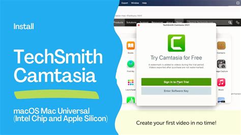 Install TechSmith Camtasia 2022 Screen Recorder And Video Editor In