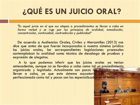 Juicios Orales En Materia Mercantil