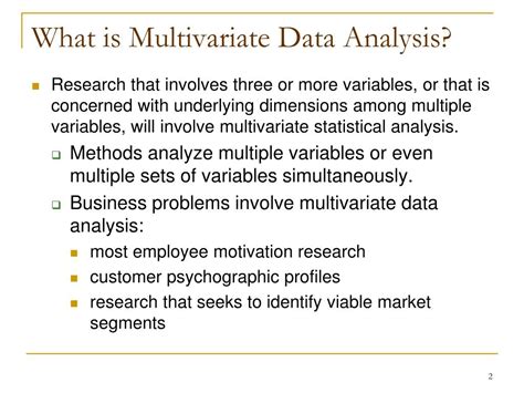 Ppt Multivariate Analysis Powerpoint Presentation Free Download Id