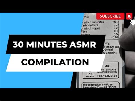 ASMR 30 MINUTES COMPILATION OF CRINKLES UNINTELLIGIBLE INAUDIBLE