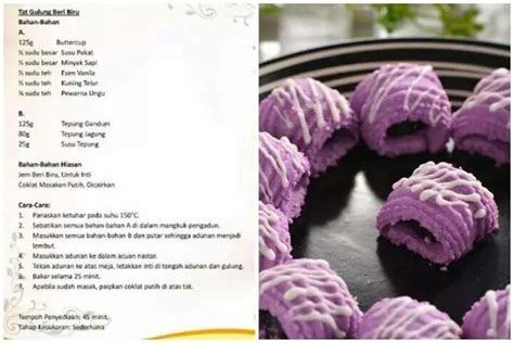 Cara Nak Buat Kuih Tart Blueberry