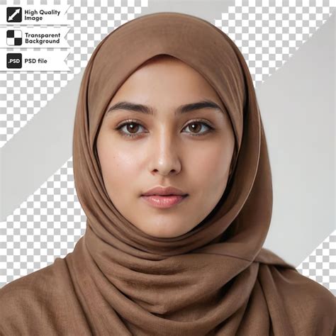 Premium PSD Psd Portrait Of A Woman With Hijab Arabic Woman