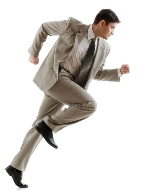 Running Businessman Png Image