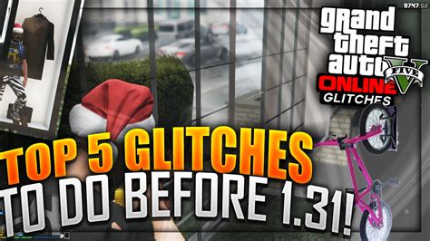 GTA 5 Online Top 5 Glitches To Do Before 1 31 GTA Glitches YouTube