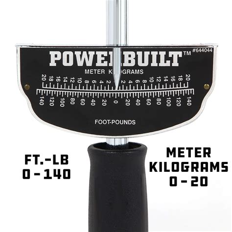 Powerbuilt Inch Drive Needle Torque Wrench To Ft Lbs On