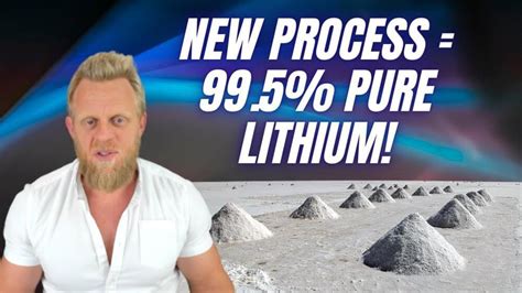 NEW lithium refining & extraction process biggest game changer of 2022