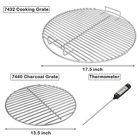 Uniflasy Cooking Grate Charcoal Grate For Weber Inch