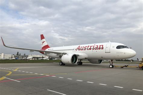 A Neo Von Austrian Airlines Schwer Besch Digt