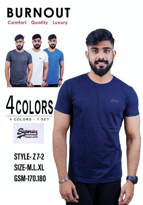 Polyester Plain Mens T Shirts Round Neck At Rs 150 In Kanpur ID