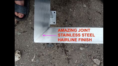 How To Connect Corner Stainless Steel Hairline Finish AMAZING WORKS