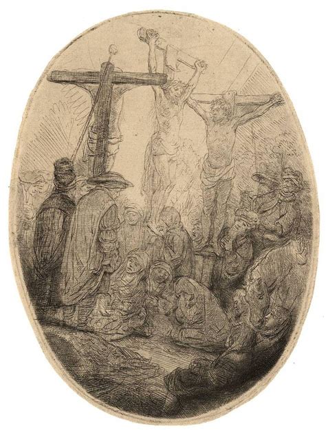 Sold Price Rembrandt Van Rijn 1606 1669 Christ Crucified Between