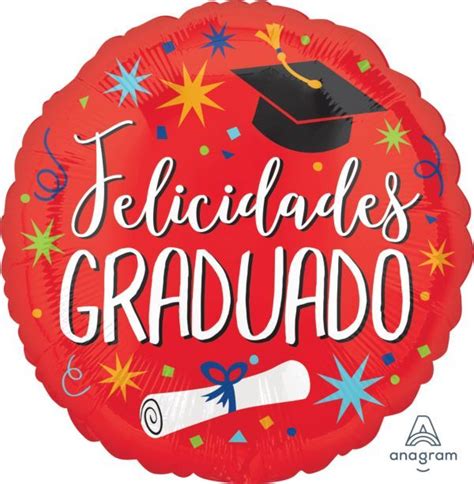 Felicidades Graduado 17 Graduation Balloons Foil Balloons Self