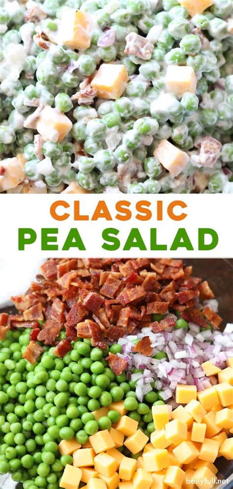 Classic Pea Salad Recipe Belly Full