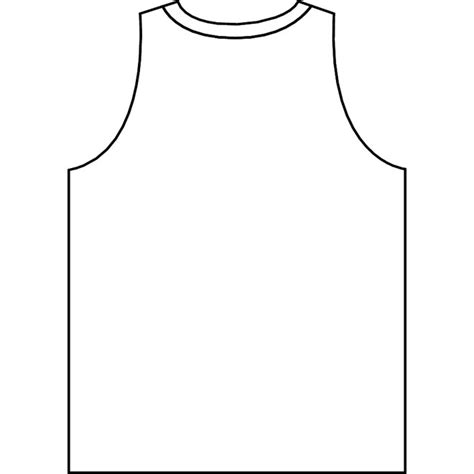 basketball jersey outline vector | free vectors | UI Download