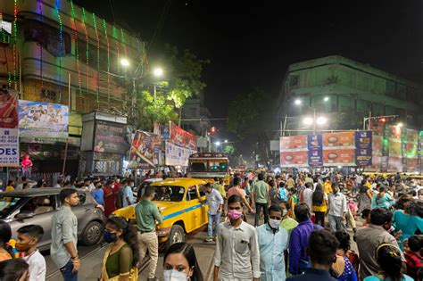 Traditional Bagbazar Durga Puja Unesco Intangible Cultural Heritage Of Humanity Devotees Rushing ...