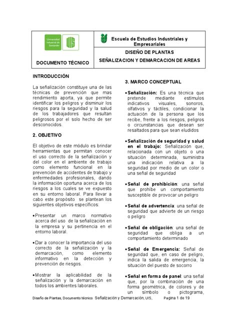 Pdf Senalizacion Y Demarcacion De Areas Dokumen Tips