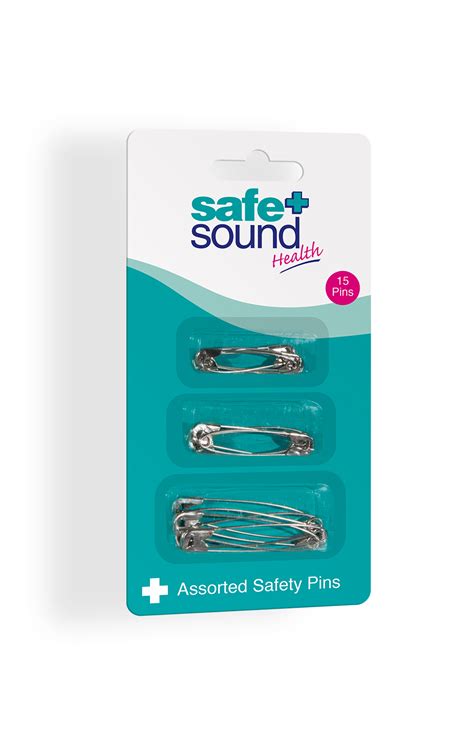 Assorted Safety Pins First Aid Essential Safesound Health