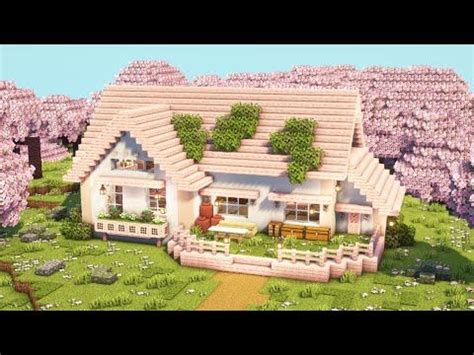 Minecraft How To Build A Cute Cherry Blossom House Tutorial