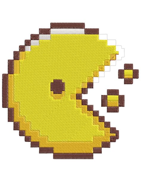 Pacman Embroidery Design 01 – Digital Embroidery Designs – Embroidery ...