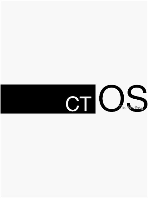 Ctos Logo Sticker For Sale By Thenerdguy Redbubble