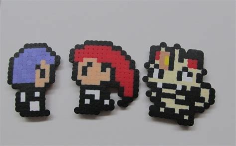 Team Rocket Square Board Arte Hama Plantillas Hama Beads Hamma