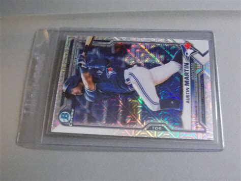 2021 Bowman Chrome Austin Martin Mojo Refractor BCP 245 Toronto Blue