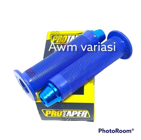 Paket Handgrip Jalu Stang Cnc Handgrip Grip Protaper Bulu Polos Warna