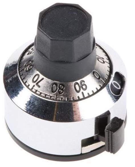 Bourns Potentiometer Knob Dial Type 22 2mm Knob Diameter Chrome 6mm Shaft F Ebay