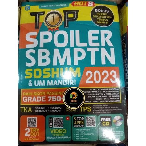 Jual Top Spoiler Sbmptn Um Mandiri Soshum Cd Bonus Pocket Book