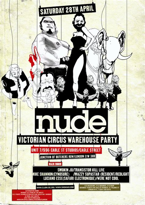 Nude By Bunch Typo Graphic Posters