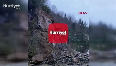 Rizede Heyelan D En Kayalar Yolu Kapatt Dailymotion Video