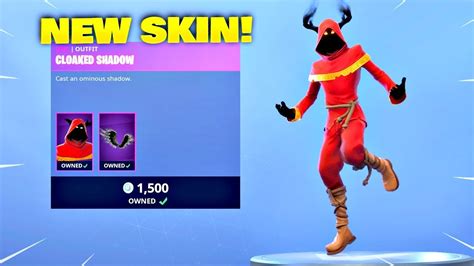 NEW CLOAKED SHADOW SKIN DEMON Fortnite ITEM SHOP December 28