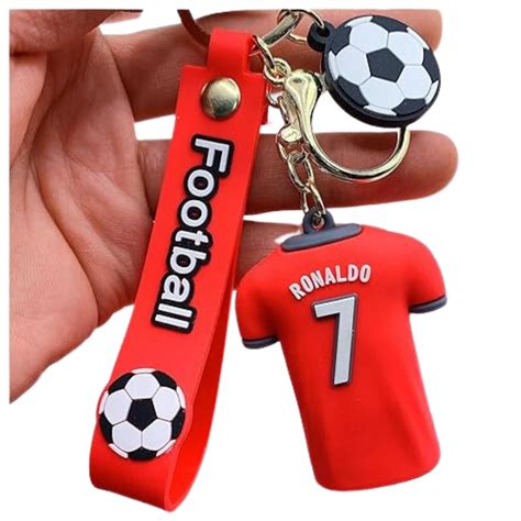 Ronaldo Football Jersey Keychain for Men - Show Your Team Spirit ...