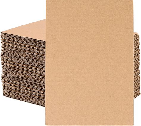 Japchet 100 Pack 5 X 7 Inch Brown Corrugated Cardboard