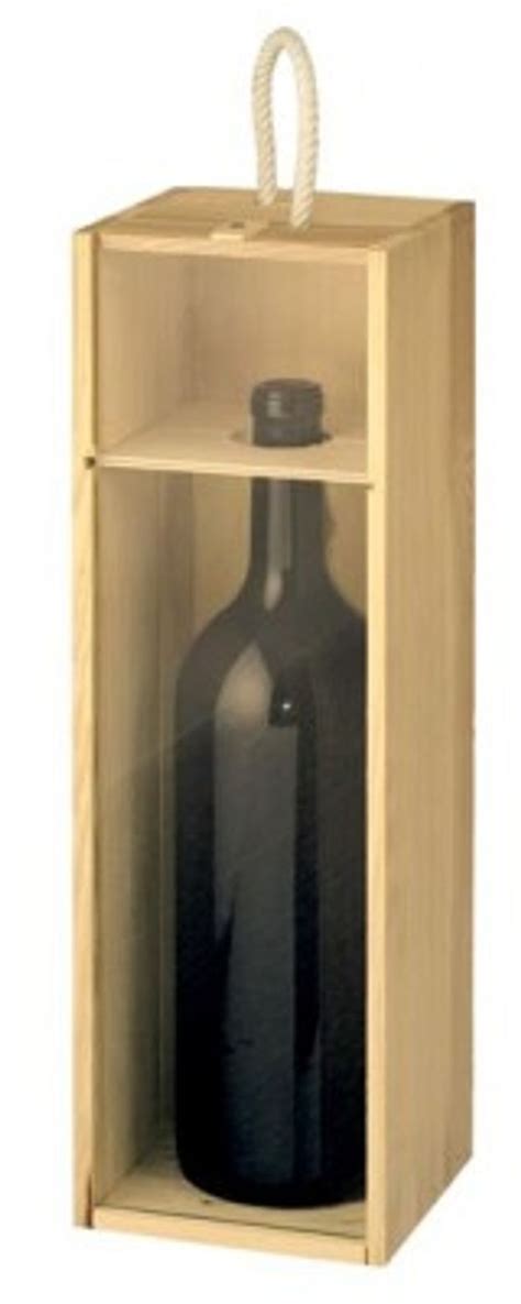 Tipp Holzkiste Natur F R Ltr Flasche Mit Glasschiebedeckel St Ck