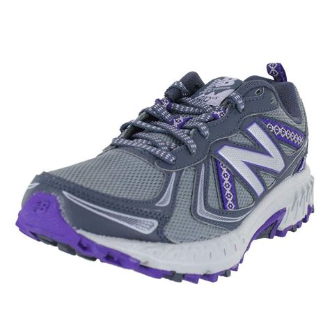 New Balance Women S Wt410v5 Cushioning Grey Purple 6 W Us Women Shoes Trail Running Shoes