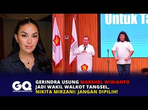 Gerindra Usung Marshel Widianto Jadi Wakil Walkot Tangsel Nikita