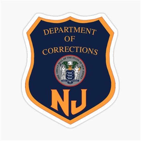 New Jersey Department Of Corrections Sticker For Sale By Lawrence Baird Redbubble